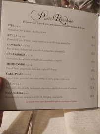 Carte du Trattoria San Bernardo à Morimondo