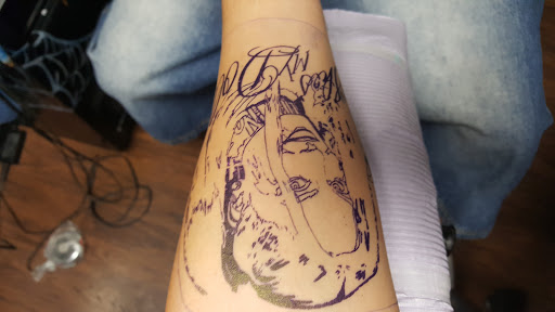 Explore cartoon tattoos ideas, creative tattoo ideas in Toledo, available at Brass Monkey Tattoo Co