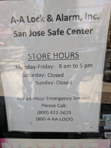 Locksmith «A-A Lock & Alarm Inc», reviews and photos, 1245 The Alameda, San Jose, CA 95126, USA