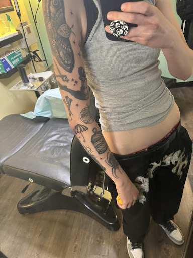 Explore toxic tattoo ideas, creative tattoo ideas in Littleton, available at Peace of Mind Tattoo Studio