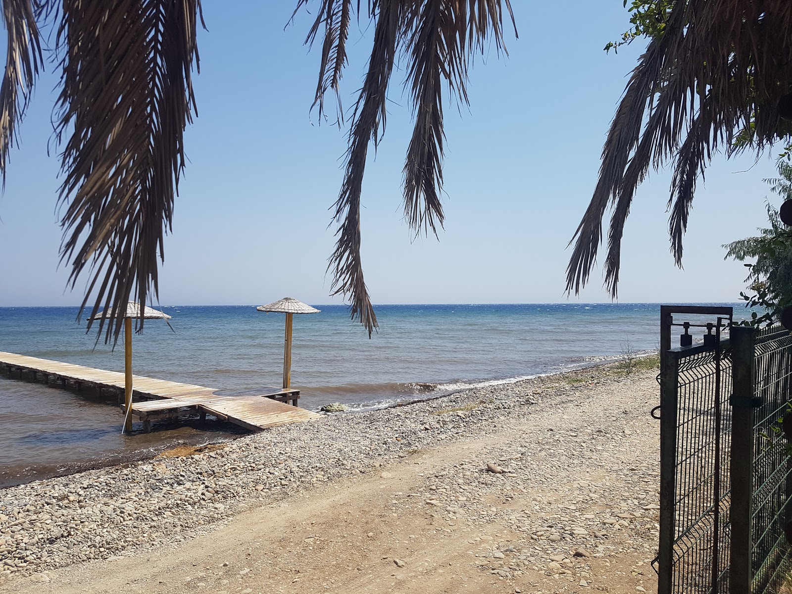 Foto van Assos Free beach met turquoise puur water oppervlakte