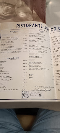 Ristorante Wine Bar Antico Caffè del Moro Trastevere à Rome menu