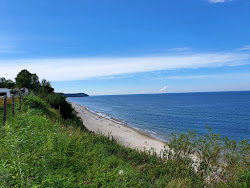 Photo de Chlapowo Beach protégé par des falaises