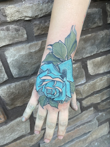 Explore cherry tattoo ideas, creative tattoo ideas in Sullivan, available at Double Time Tattoo