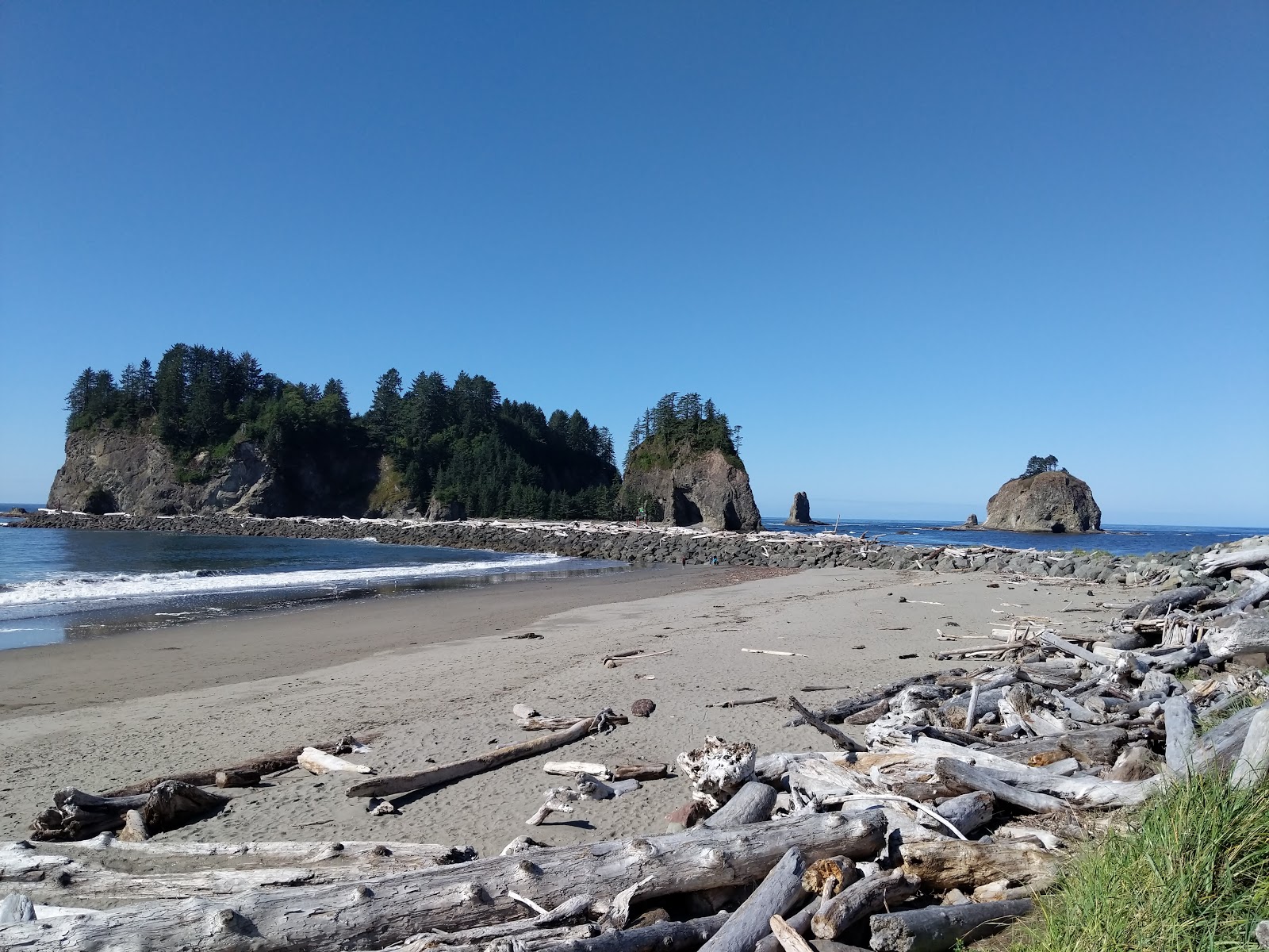 Zdjęcie First Beach Quileute Res. z powierzchnią turkusowa czysta woda