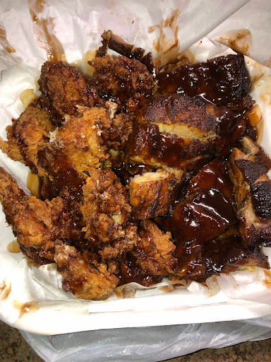 Rib Tip and chicken combo