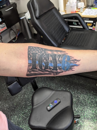 Explore city tattoo ideas, creative tattoo ideas in Slippery Rock, available at Dinky Dachshund Tattoo Parlor