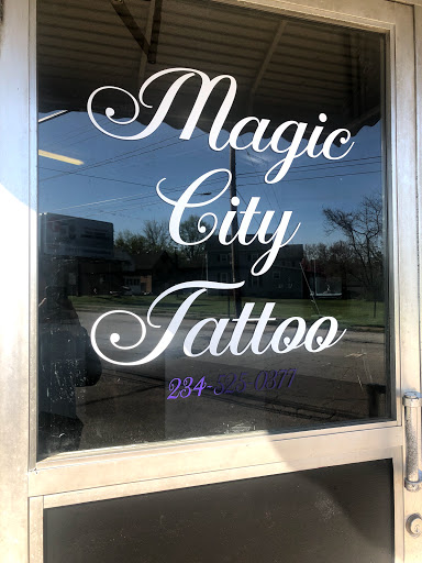 Explore cherry blossom tattoo ideas, creative tattoo ideas in Barberton, available at Magic City Tattoo Company