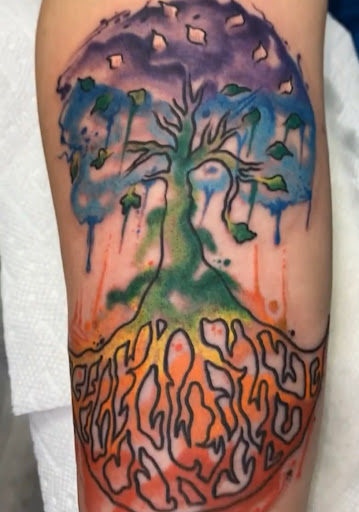 Explore mens knee tattoo ideas, creative tattoo ideas in Uvalde, available at Artistik Kreationz 96