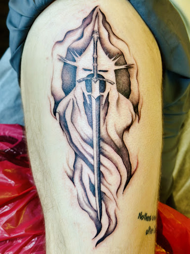 Explore neck tattoos ideas, creative tattoo ideas in Maple Lake, available at Earth Child Tattoo