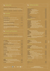 Menu / carte de Tata Suzette Carqueiranne à Carqueiranne