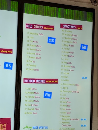 Dessert Restaurant «BAMBU Desserts & Drinks», reviews and photos, 10161 Bolsa Ave, Westminster, CA 92683, USA