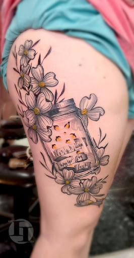 Explore semicolon tattoo ideas for men, creative tattoo ideas in Richland, available at Ink Injection