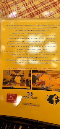 Trattoria La Chiocciola à Pienza carte