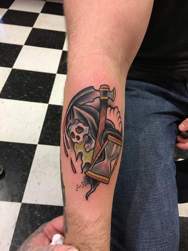 Explore anime hand tattoo ideas, creative tattoo ideas in Albany, available at Make Your Mark Tattoo