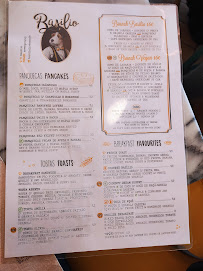 Restaurant Basílio à Lisbon - menu / carte