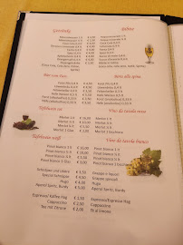 Menu du Pizzeria Wieser à Rasen-Antholz