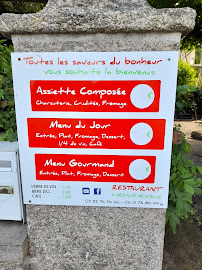 Menu du Toutes les Saveurs du Bonheur à Saint-Sulpice-les-Feuilles