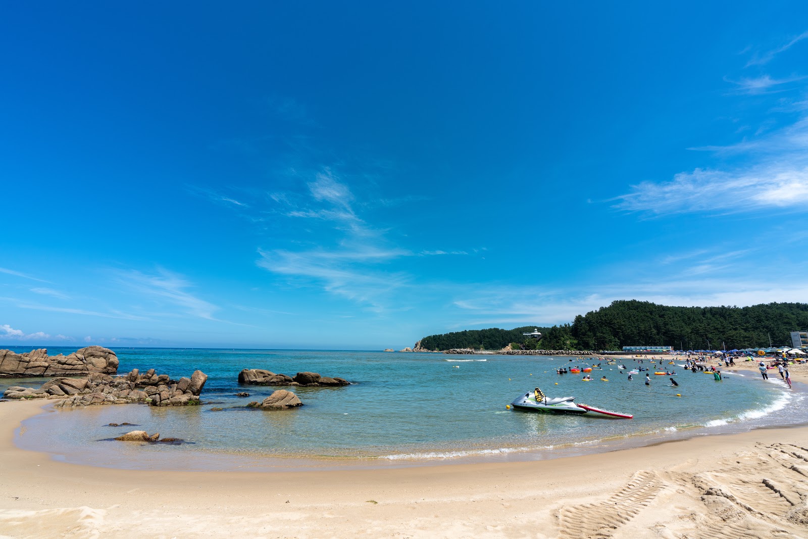 Hajodae Beach的照片 带有宽敞的海岸