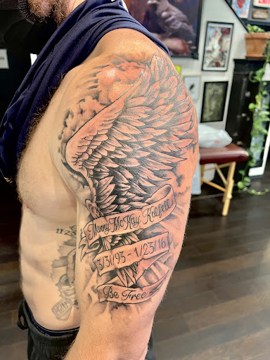 Explore 2pac tattoo ideas, creative tattoo ideas in Bozeman, available at Aether Tattoo Club