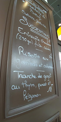 Menu / carte de Café Des Potiers à Vallauris