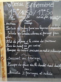 Restaurant L'épigramme à Bourgueil menu