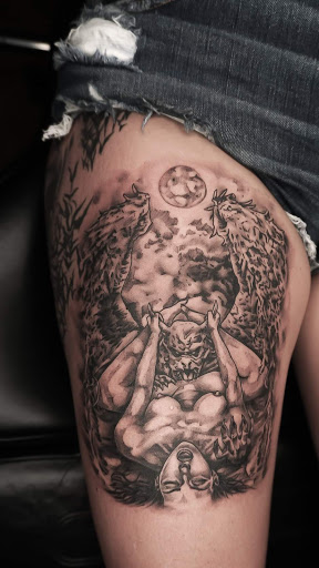 Explore shoulder tattoo ideas male, creative tattoo ideas in Fond Du Lac, available at ...this is permanent LLC