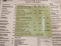 Steakhouse Piccolo à Leipzig menu