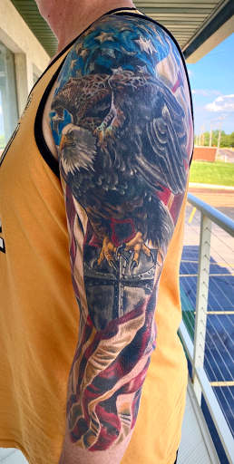 Explore country tattoo ideas for guys, creative tattoo ideas in High Ridge, available at Diablo Ink Tattoos