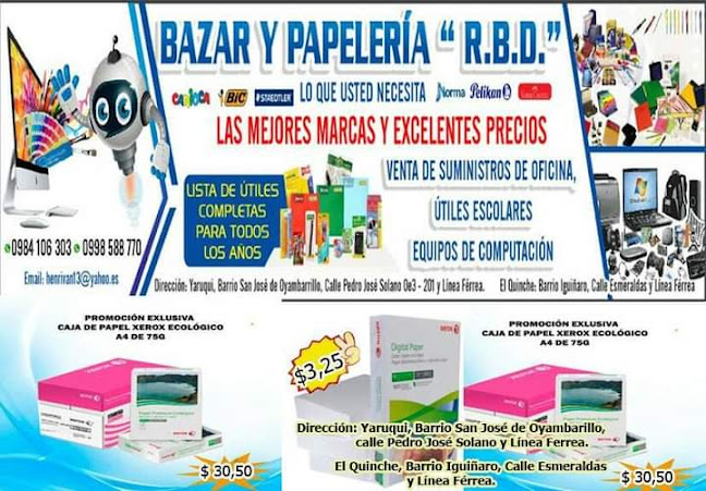 Opiniones de Papelería "R.B.D." en Quito - Tienda de informática