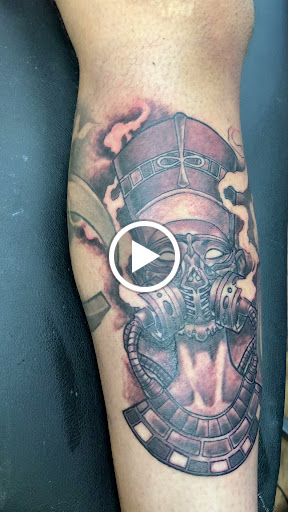 Explore men chest tattoo ideas, creative tattoo ideas in Minot, available at Psychward Tattoos and Piercings
