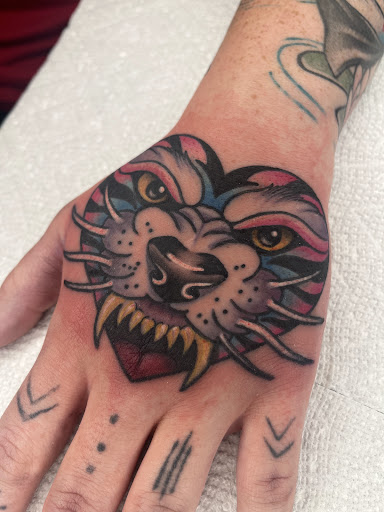 Explore cookie monster tattoo ideas, creative tattoo ideas in Muncie, available at Fox & Sparrow Tattoo