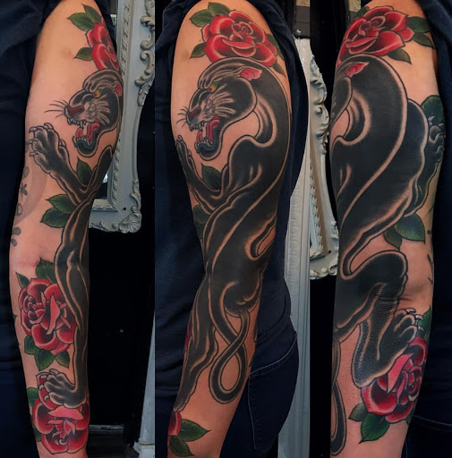 Explore yorkie tattoo ideas, creative tattoo ideas in San Diego, available at Remington Tattoo Parlor