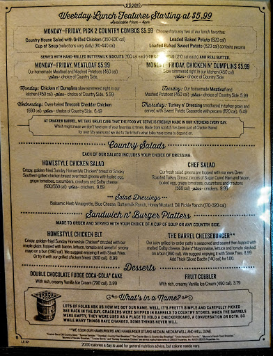 American Restaurant «Cracker Barrel Old Country Store», reviews and photos, 3954 Grandview Dr, Simpsonville, SC 29680, USA