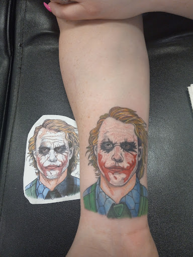 Explore surf tattoo ideas, creative tattoo ideas in Kewanee, available at Splat Ink tattoos and piercings