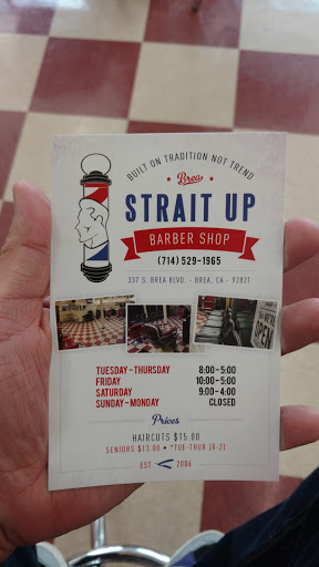 Barber Shop «Strait Up Barber Shop», reviews and photos, 337 S Brea Blvd, Brea, CA 92821, USA