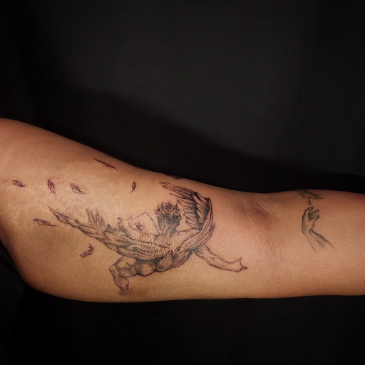 Explore last name tattoos ideas, creative tattoo ideas in Minocqua, available at Whisky Rose Tattoo Parlor