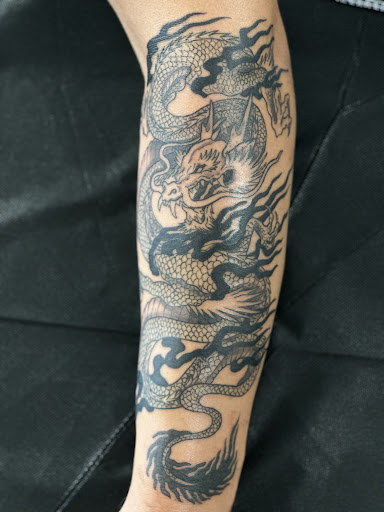 Explore me vs me tattoo ideas, creative tattoo ideas in Bryan, available at The Blackest Crow Tattoo Studio