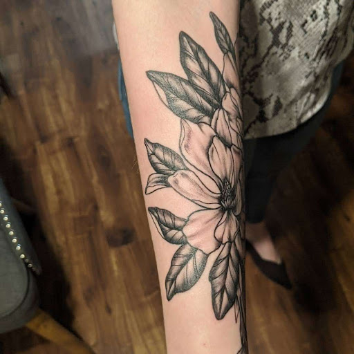 Explore dog nose tattoo ideas, creative tattoo ideas in Lawrence, available at Standard Electric Tattooing