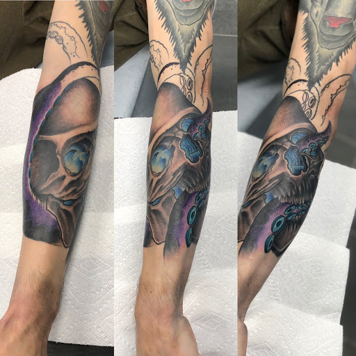 Explore anarchy tattoo ideas, creative tattoo ideas in Lockport, available at Archer Ink Tattoo