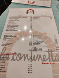 Restaurant La Cantinetta à Milan (le menu)