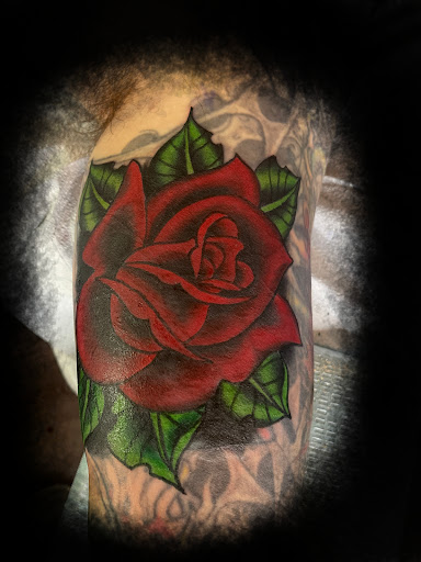 Explore belle tattoo ideas, creative tattoo ideas in Clarksville, available at Chris Wallace Tattoos