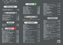 Menu du L'Altro Buco à Bisceglie