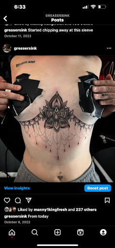 Explore simple outdoors tattoo ideas, creative tattoo ideas in Medina, available at Greasers Ink