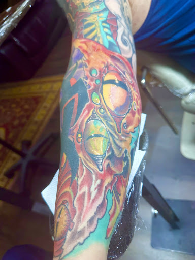 Explore matching halloween tattoo ideas, creative tattoo ideas in Lake Charles, available at Brand-X Tattoo & Piercing