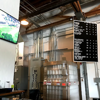A row of beer taps