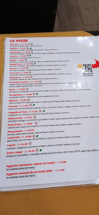 Pizzeria Fratelli La Bufala à Rimini (le menu)