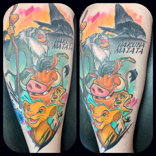 Explore smiley face tattoo ideas, creative tattoo ideas in Clemmons, available at Rituals Tattoo Society