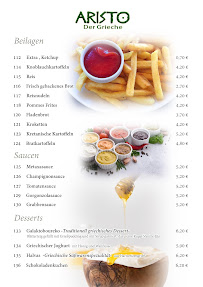 Menu / carte de Restaurant Aristo im Hotel Kutzbach à Stavenhagen