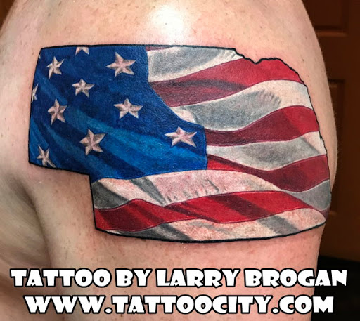 Explore race car tattoo ideas, creative tattoo ideas in Lockport, available at Tattoo City by Larry Brogan